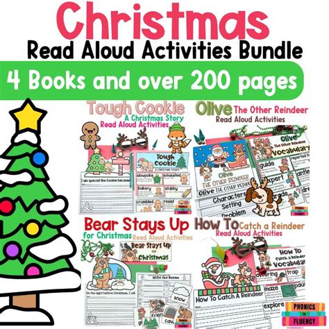 Best Christmas Read Alouds for Kindergarten 4 Book Bundle - Phonics to ...