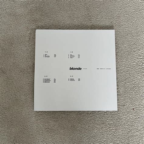 Frank Ocean Blonde Vinyl Official release Everything... - Depop
