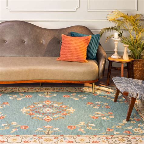 Abuson Hand Tufted Woollen Rug | Regional Living Rugs – Obeetee Carpets ...