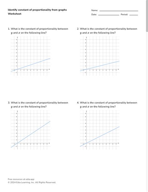 Constant Of Proportionality Worksheets Constant Of Proportionality