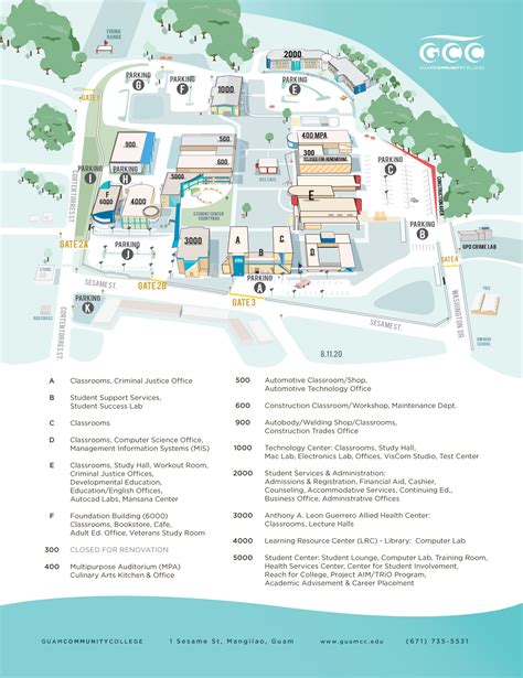 Campus Map - Guam Community College | GCC Guam