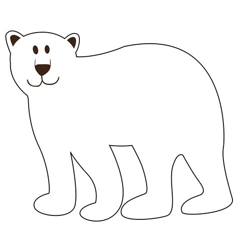 Free Polar Bear Black And White Clipart, Download Free Polar Bear Black ...