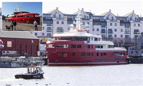 Massive £30m superyacht 'owned by Ocado co-founder' sails into Bristol