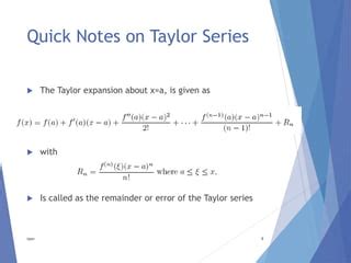 Image result for Error Analysis Using Taylor Expansion