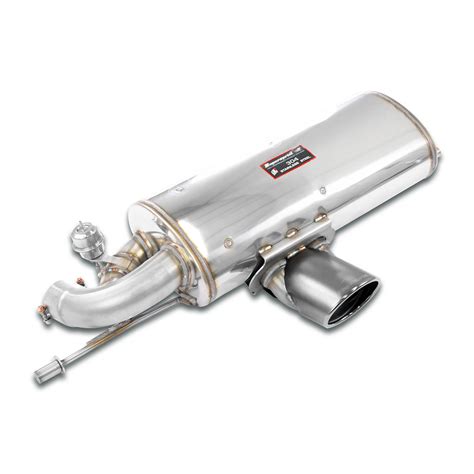 Rear Exhaust "Gun Metal Grey" oval tail pipe 150x105 with bypass valve for LOTUS EXIGE S Coupè 3 ...