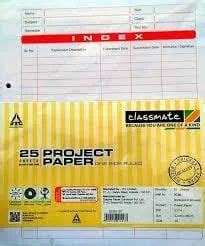 Image result for Classmate Project Paper