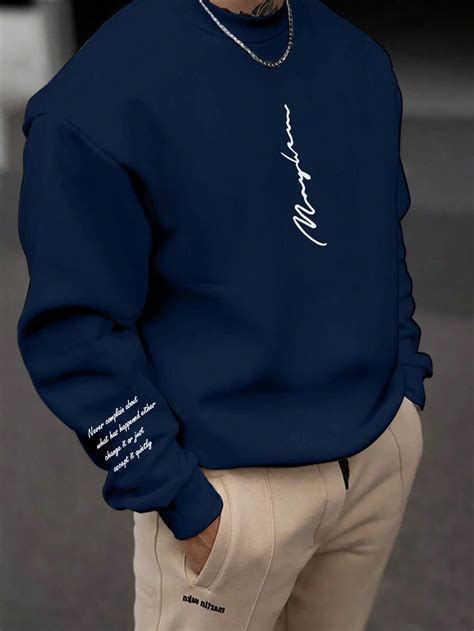 Sweatshirt Men Blue