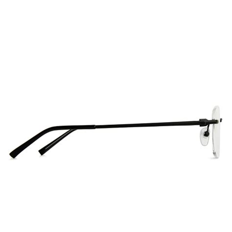 Buy Black Matte Black Rimless Rectangle Vincent Chase Online SLEEK ...