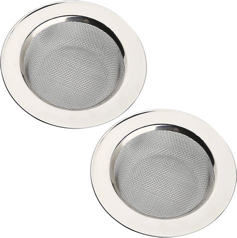 Sink Strainer, Stainless Steel Fine Mesh Kitchen Sink Strainer - Large ...