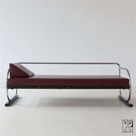 Art Déco tubular steel sofa in Aeronautic Streamline Design - ZEITLOS ...
