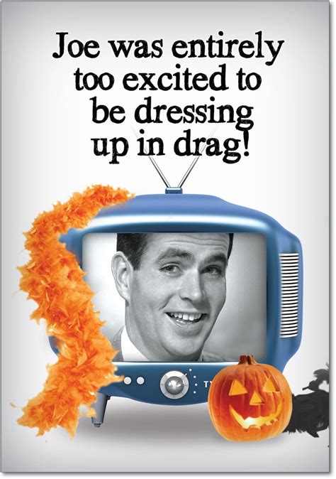 NobleWorks ''Dress Up in Drag'' Funny Halloween Greeting Card, 5" x 7 ...