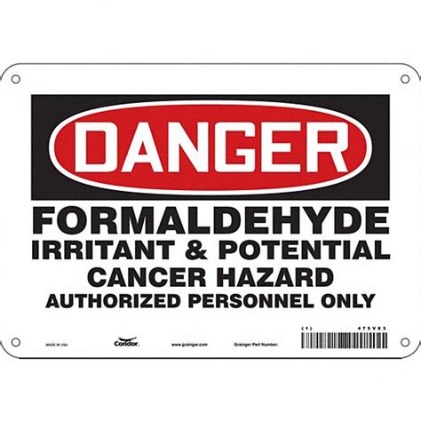 Aluminum, Mounting Holes Sign Mounting, Safety Sign - 475V83|475V83 ...