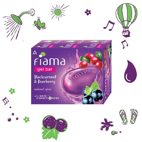 Dgroce.com - Fiama Blackcurrant & Bearberry Gel Bar - 125 g
