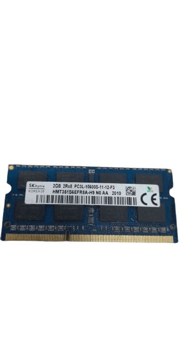 Refurbished Skhynix Laptop RAM DDR3 2RX8 PC3L-10600S-11-12-F3 2GB