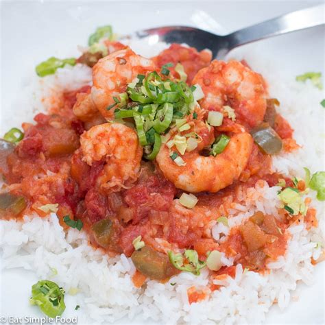 Easy Shrimp Creole with Rice Recipe and Video - Eat Simple Food