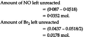 Nitric oxide reacts with ${{Br}_{2}}$ and gives Nitrosyl Bromide as per ...