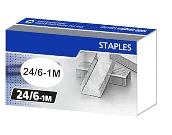 NBR 24/6-1M Heavy Duty Steel Wire Staple Pins 1000 Staples Perfect for ...