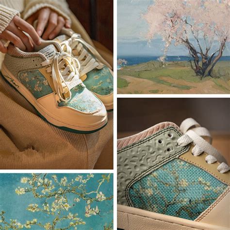 Van Gogh Almond Blossoms inspired sneakers – Galartsy