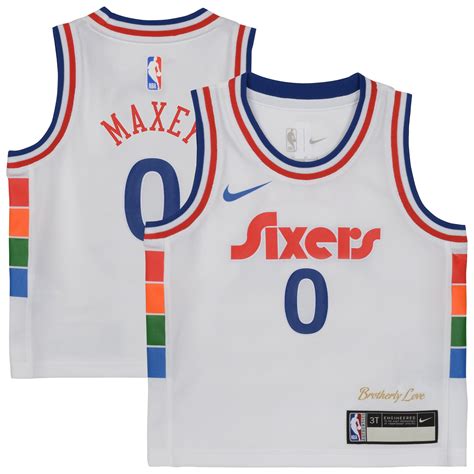 Toddler Nike Tyrese Maxey White Philadelphia 76ers 2024/25 Swingman ...