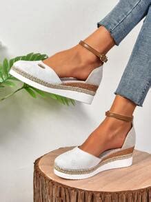 Plus Size Women Closed Toe Flax Rope Wedge Sandals, European Style ...