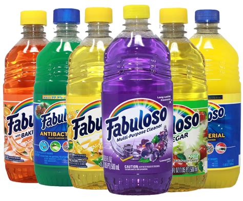 Fabuloso Multi-Purpose Cleaners Set of 6: Lemon,Lavender,Pine,Orange ...