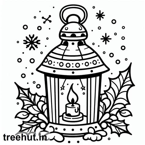 Christmas Lantern Coloring Pages