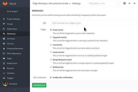 Image result for GitLab Webhooks