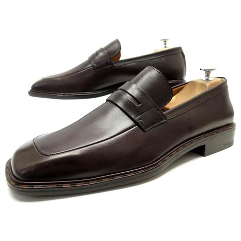NEW LOUIS VUITTON LOAFERS 10 44 BROWN LEATHER LOAFER SHOES ref.943540 ...