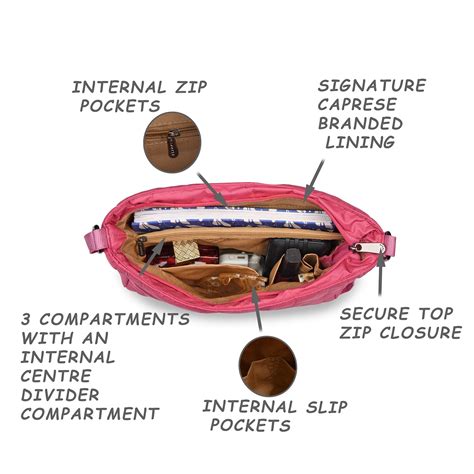 Buy Caprese Mars Sling Small (E) Fuchsia @ Rs.840 | Caprese Bags