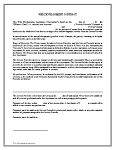 Image result for Sample Web Development Contract
