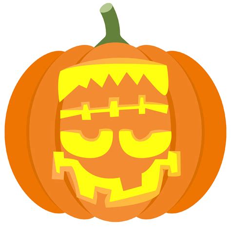 Printable Frankenstein Pumpkin Stencil - Printable Stencils