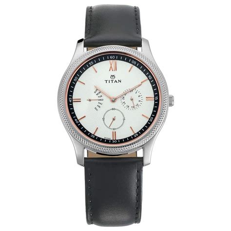 Titan Classique Retrogrades Analog White Dial Men's Watch -NM1768SL02 ...