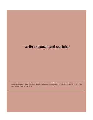 Image result for Manual Test Scripts Example