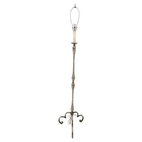 Silver Floor Lamp, Vintage For Sale at 1stDibs
