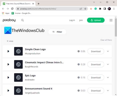 Image result for Sample Intro Sound