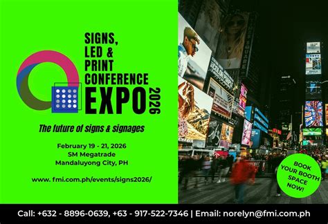 Signs, LED & Print Conference Expo 2026, SM Megamall, Mega Trade Hall ...