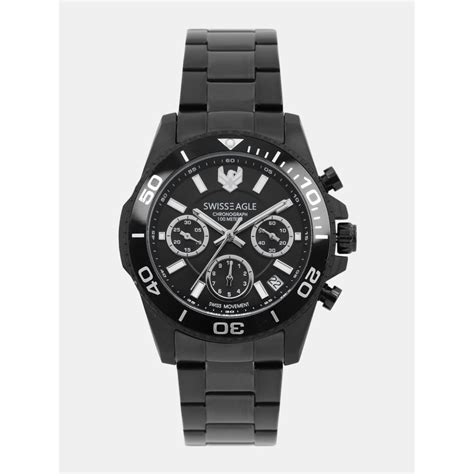 Swiss Eagle Analog Black Dial Men's Watch - SE-9103-33 : Amazon.in: Fashion