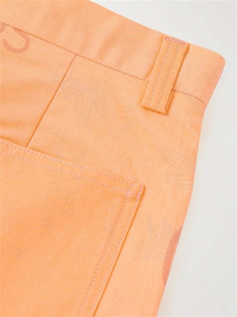 JACQUEMUS Logo-Print Straight-Leg Cotton-Canvas Shorts for Men | MR PORTER