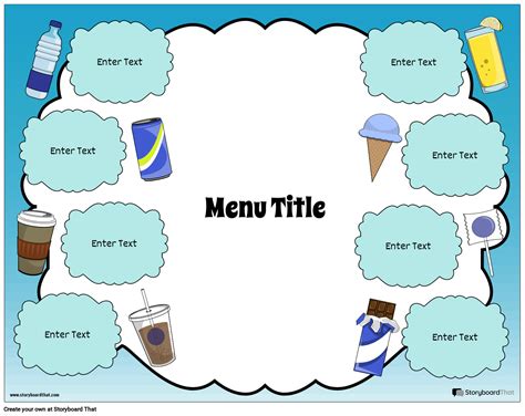Create a Free Printable Menu 的图像结果
