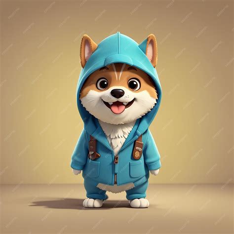 Cute shiba inu dog wearing dino costume cartoon vector icon ...