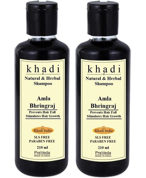 Buy PreVeda Khadi Amla Bhringraj Shampoo Herbal & Natural Best Hair ...