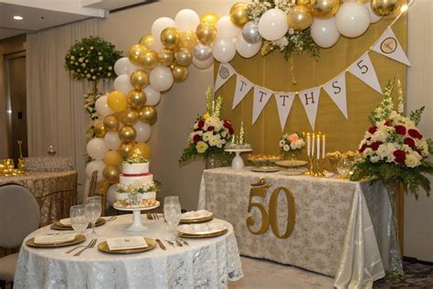18+ Elegant 50th Anniversary Decoration Ideas