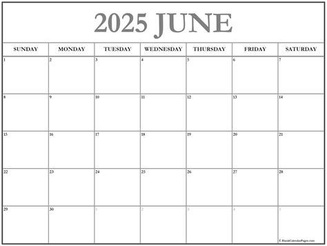 June 2025 calendar | free printable calendars