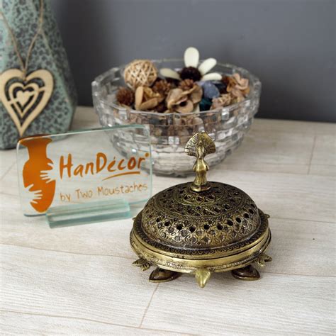 Buy Handcrafted Brass Peacock Incense Burner On a 3 Legged Tortoise ...