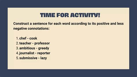 Denotation and Connotation | PDF