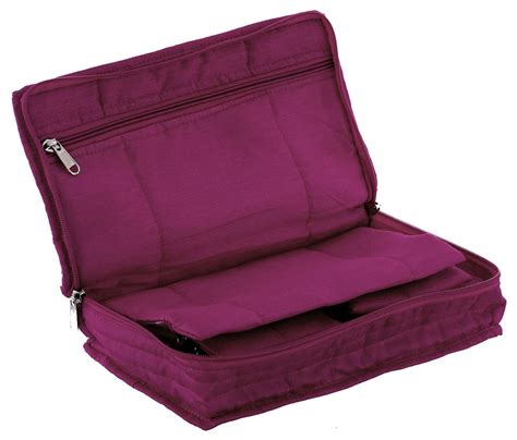 Kuber Industries Embroidery Design Cotton Jewellery Kit, Maroon ...