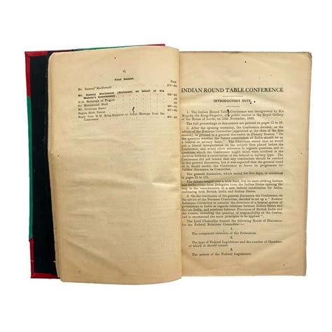 Various - INDIAN ROUND TABLE CONFERENCE 1930 - 1931 | Prinseps