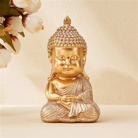 Buy Corsica Tranquil Polyresin Sitting Baby Buddha Figurine from ...
