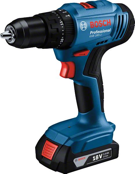 Bosch GSB 183-LI Professional Cordless Drill Driver with 18V Batteries