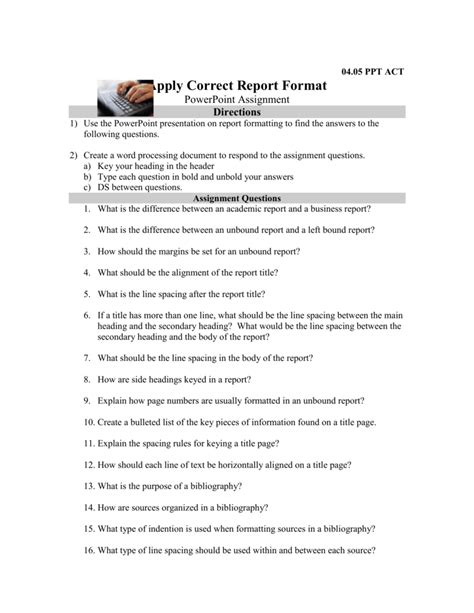 Image result for 5 Report Text Questions